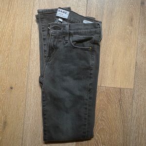 Worn once frame skinny jeans